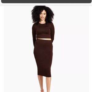 Crop Top and MIDI Skirt